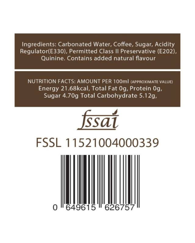 Coffee Tonic 250ml | Pack of 12