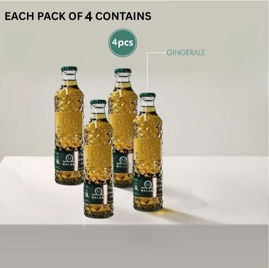 Malaki Crystal Ginger Ale – Pack of 4