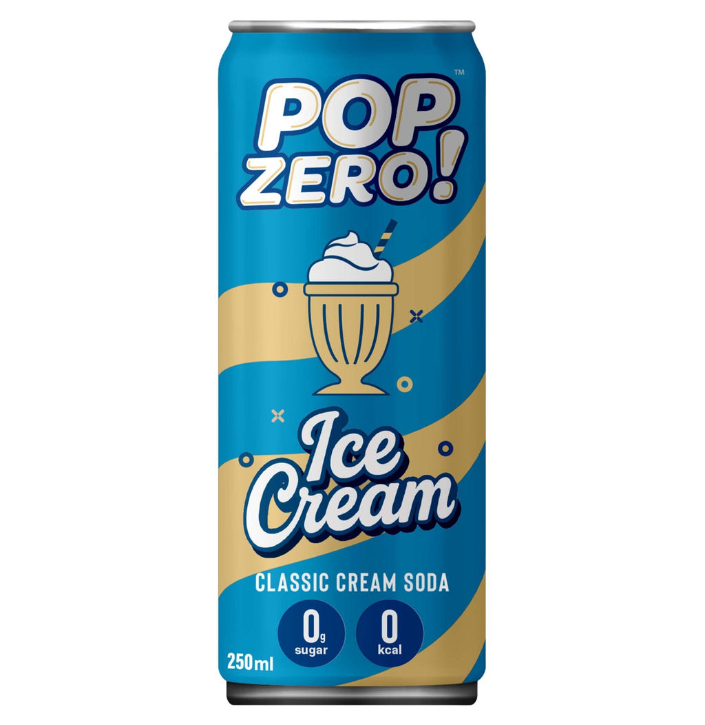 Pop Zero! Ice Cream Classic Cream Soda – Pack of 12 (₹99 per can)